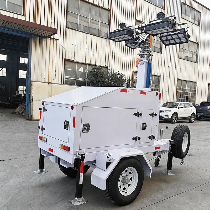 برج إضاءة شمسية متنقل محمول للاستخدام الخارجي