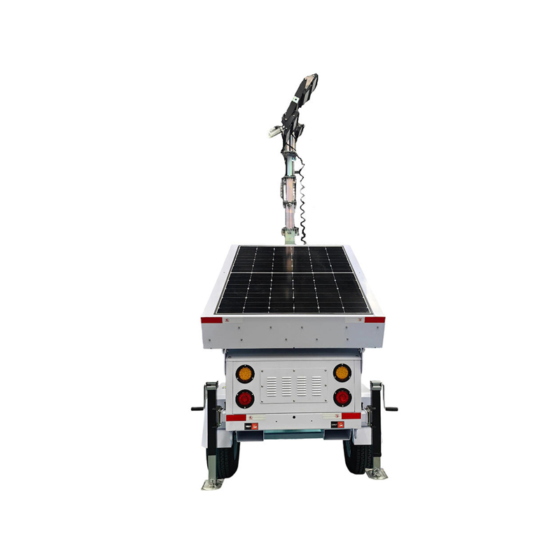 برج إضاءة شمسية LED أبيض بارد